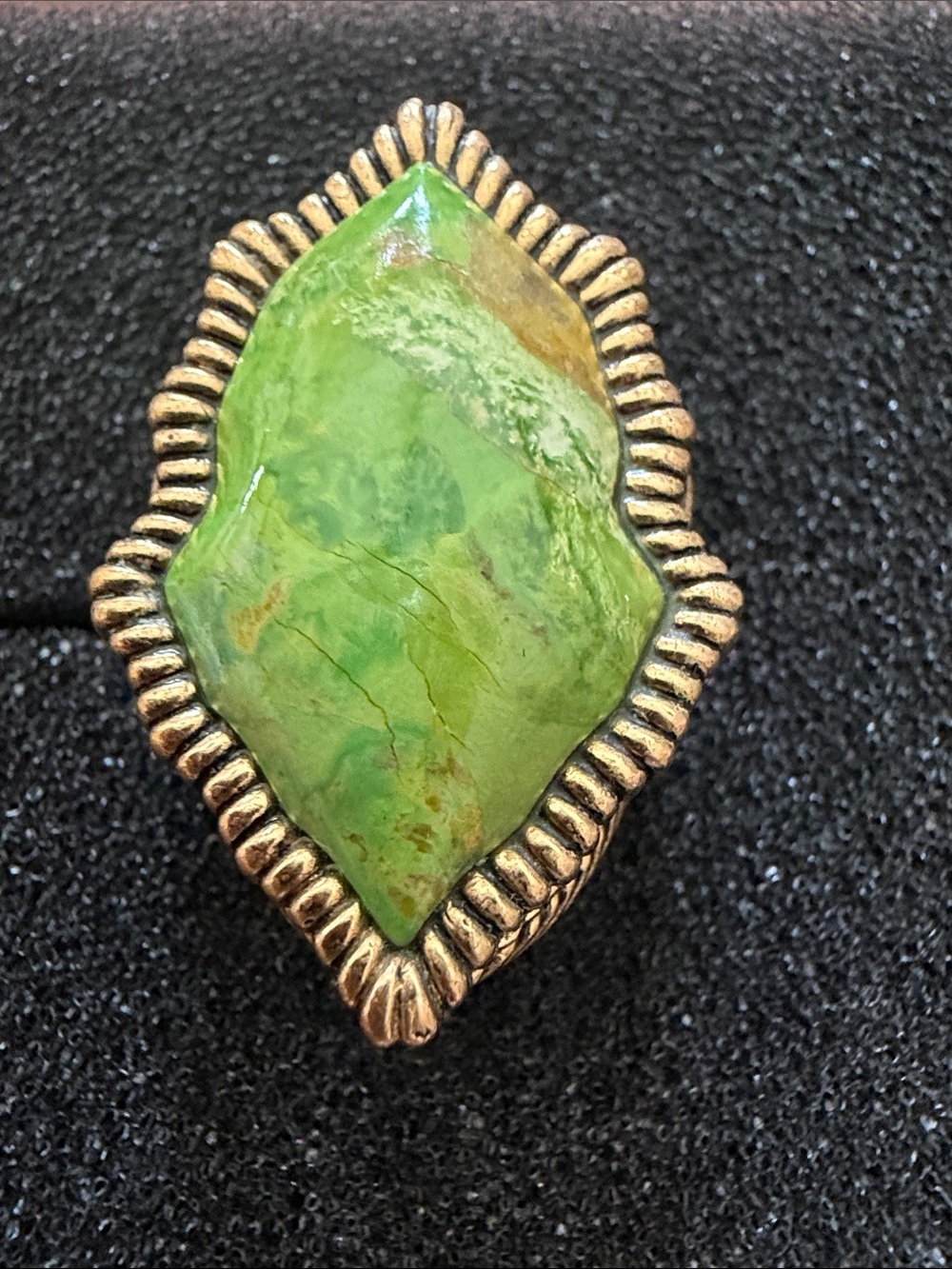 Studio Barse Green Stone Statement Ring Like New